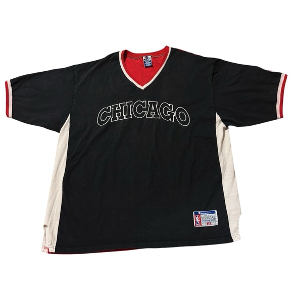 Champion Black and Red V-Neck Tee - Picture 1 of 16